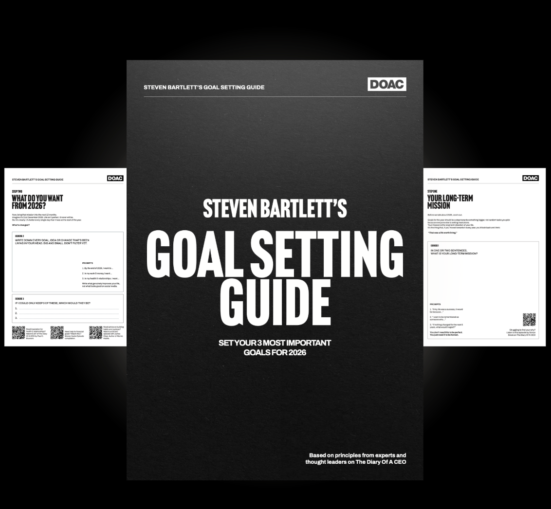 Steven Bartlett's Goal Setting Guide